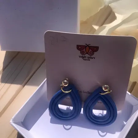 Cornflower Blue Drop Earrings