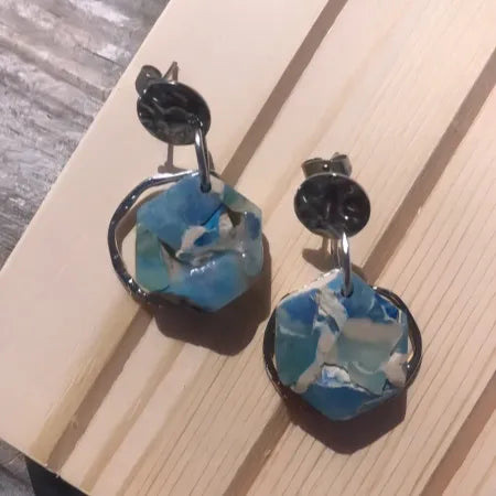 Sea Glass Effect Earrings